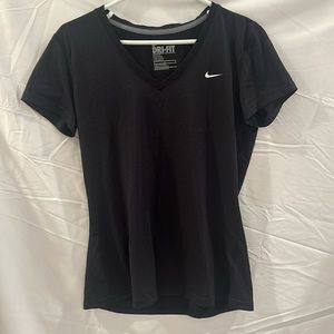 Black Nike athletic shirt